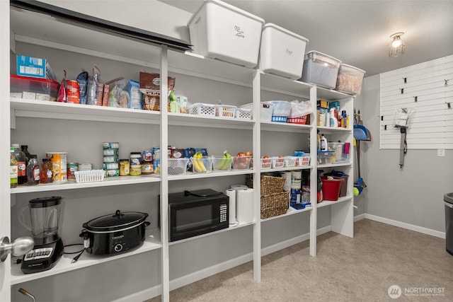 view of storage room