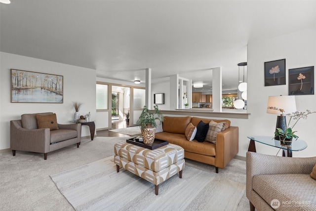 2716 58th Street Ct NW, Gig Harbor, WA 98335 - carpeted living area featuring baseboards