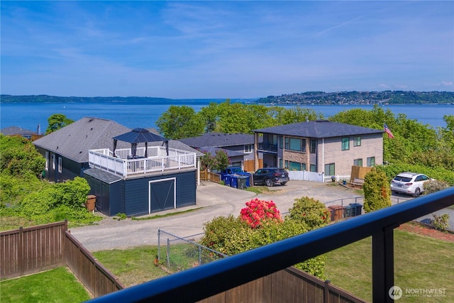 3315 N 35th St, Tacoma, WA 98407 - water view featuring fence