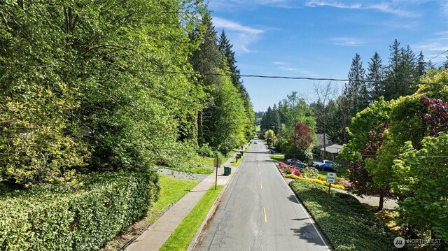 view of street featuring sidewalks