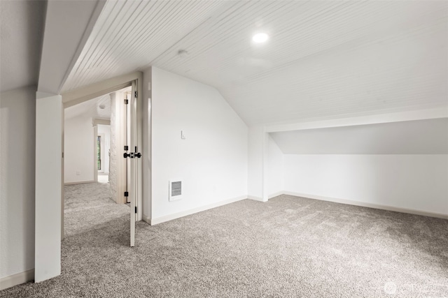 1538 7th St, Bremerton, WA 98337 - bonus room with visible vents, baseboards, lofted ceiling, and carpet