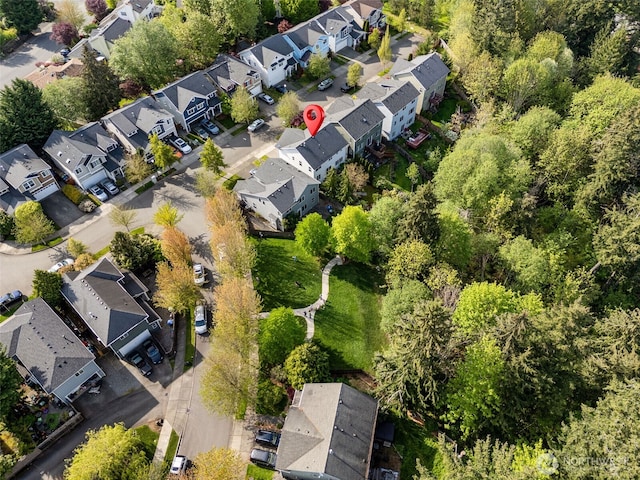 birds eye view of property featuring a residential view