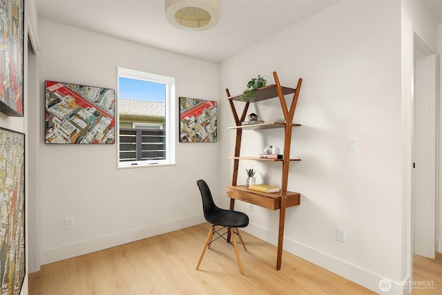 3650 51st Ave SW Unit B, Seattle, WA 98116 - unfurnished office with wood finished floors and baseboards