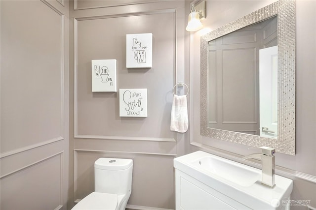 26217 137th Street Ct E, Buckley, WA 98321 - half bathroom with vanity and toilet