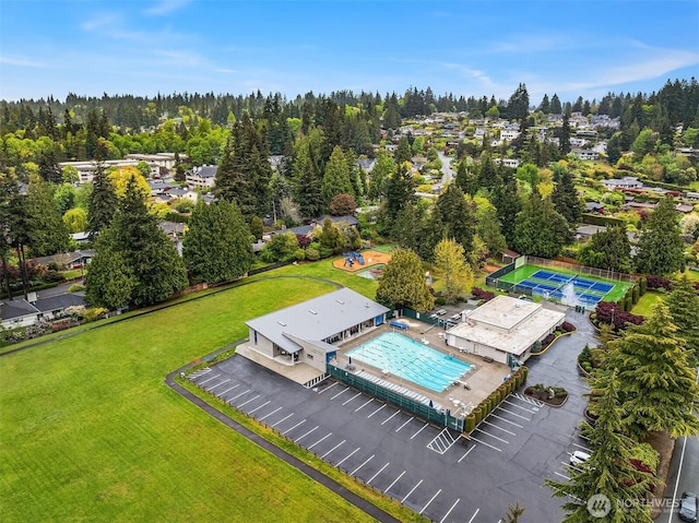drone / aerial view