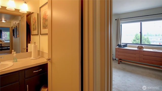 bathroom with vanity