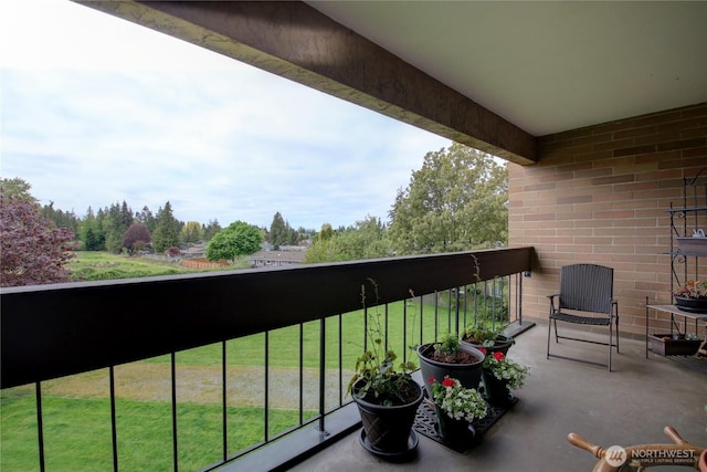 view of balcony