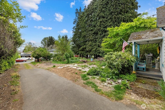 view of street featuring driveway