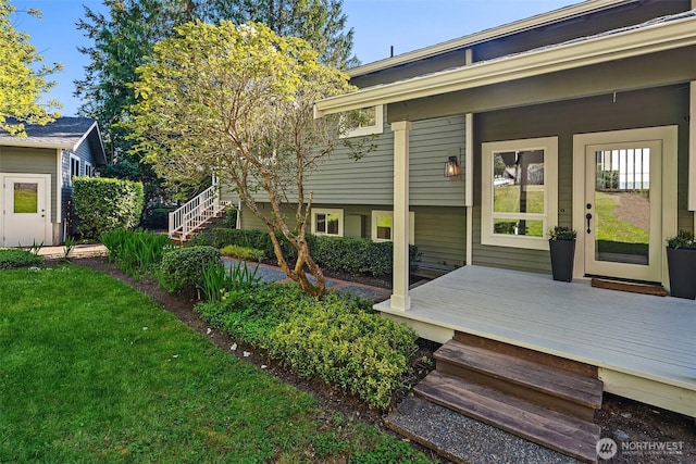 13967 SW 248th St, Vashon, WA 98070 - back of property with a lawn