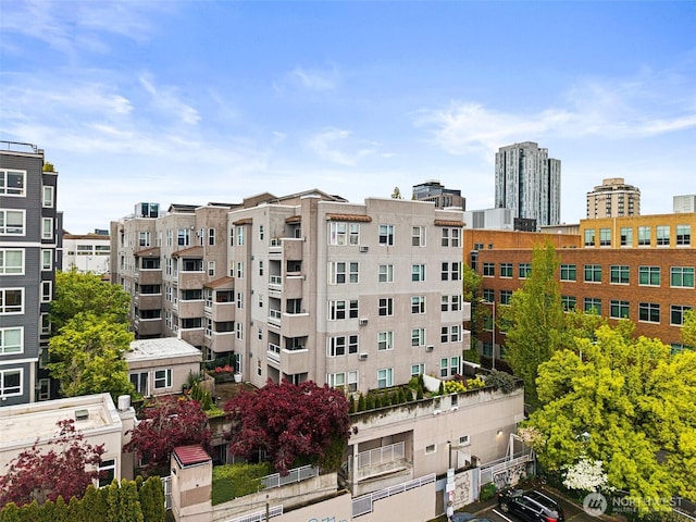 view of property with a view of city