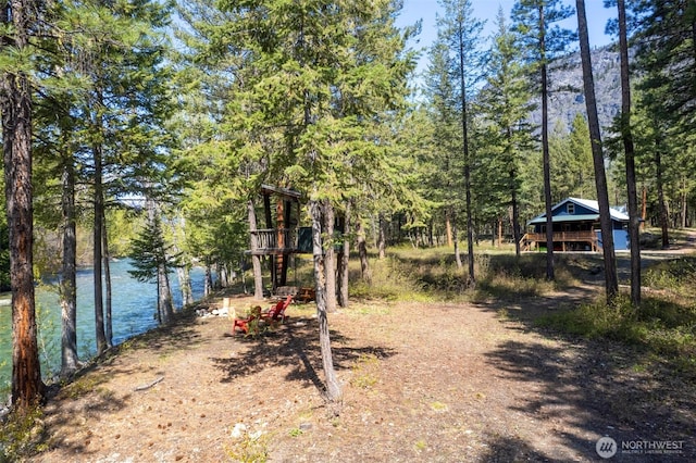 225C Lost River Rd, Mazama, WA 98833 - view of yard with a water view