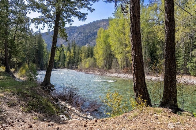 225C Lost River Rd, Mazama, WA 98833 - property view of water featuring a mountain view and a forest view