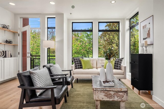 view of sunroom
