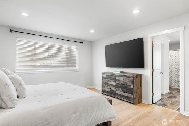 1824 E Fairbanks St, Tacoma, WA 98404 - bedroom featuring wood finished floors, recessed lighting, and baseboards