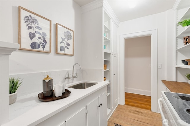 interior space featuring a sink