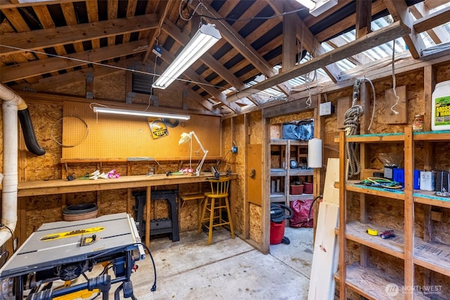 view of storage room