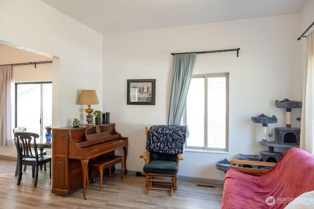 616 Pleasant St, Walla Walla, WA 99362 - sitting room featuring plenty of natural light, light wood-style flooring, and visible vents