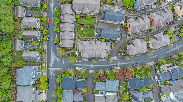aerial view featuring a residential view
