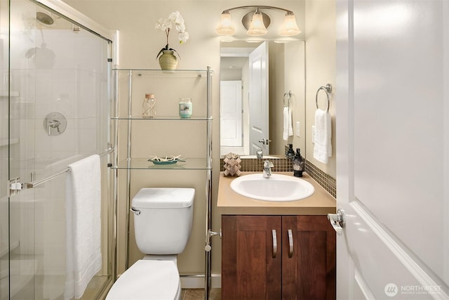 365 NE Denny Way, Issaquah, WA 98029 - bathroom with toilet, a stall shower, and vanity