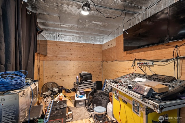 interior space featuring wood finished floors