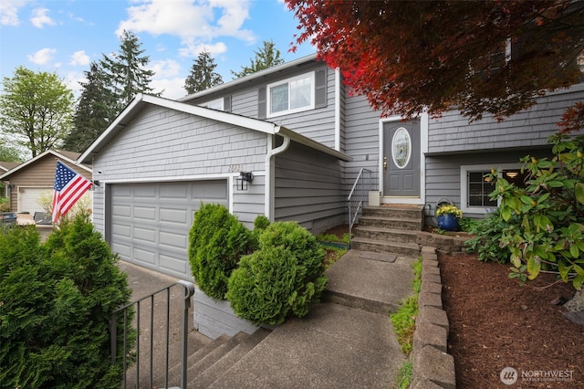 view of front of property featuring entry steps
