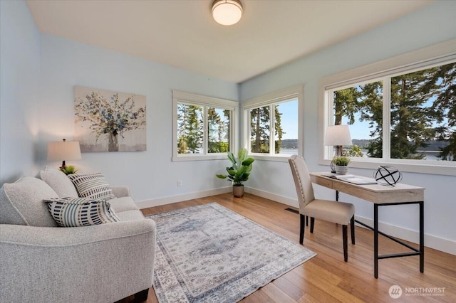 1447 Everette Ln, Freeland, WA 98249 - office with plenty of natural light, baseboards, wood finished floors, and visible vents