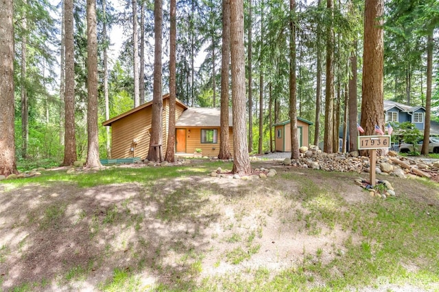17936 Clearland Blvd SE, Yelm, WA 98597 - view of front of home with a storage shed and an outbuilding