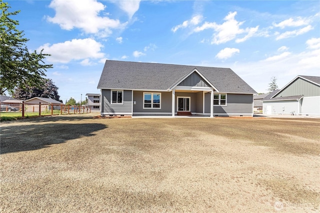 1200 E Georgia Ln, Everson, WA 98247 - view of front of house with crawl space, roof with shingles, and covered porch