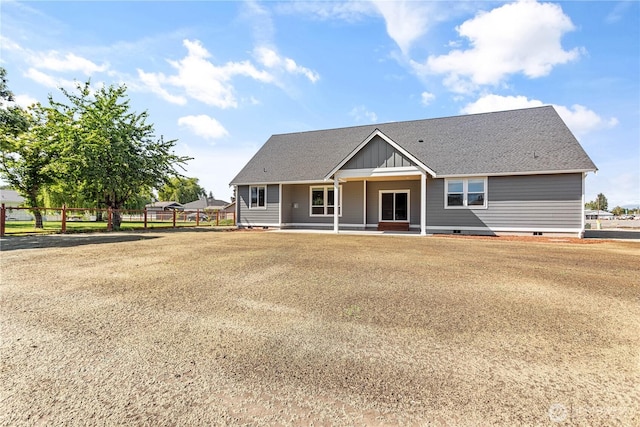 1200 E Georgia Ln, Everson, WA 98247 - view of front of property with board and batten siding and crawl space