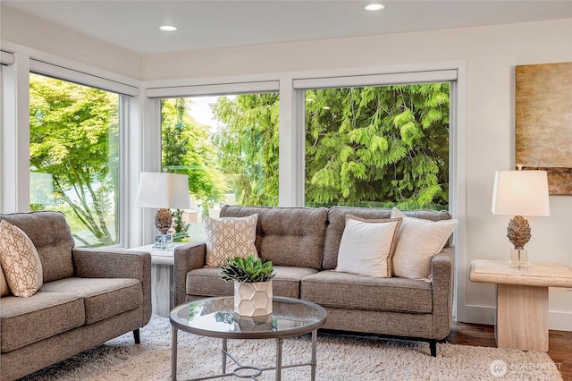 view of sunroom / solarium