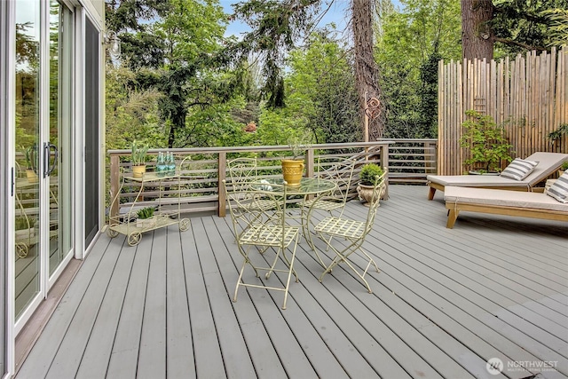 view of deck