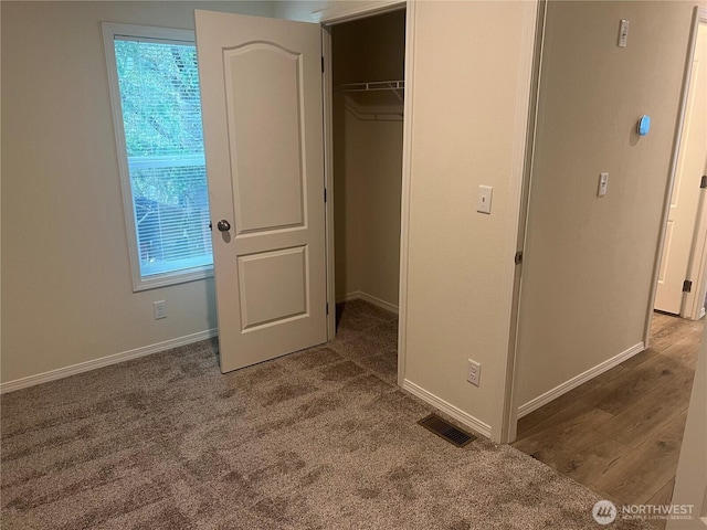 closet featuring visible vents
