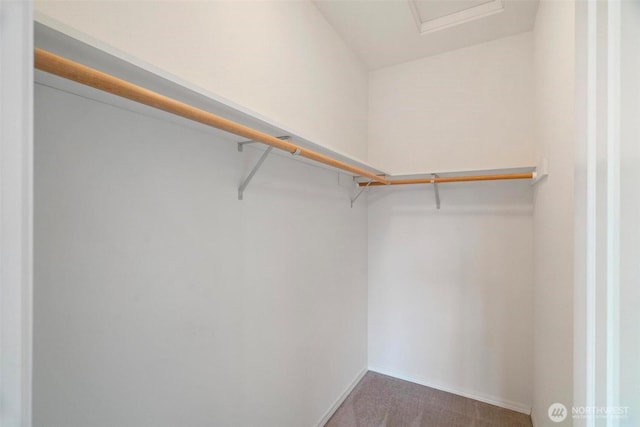 823 Landing Way, Centralia, WA 98531 - spacious closet featuring carpet flooring and attic access