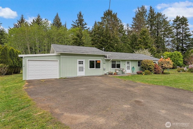 16 Harrison St, South Bend, WA 98586 - ranch-style home featuring an attached garage, a front lawn, and driveway
