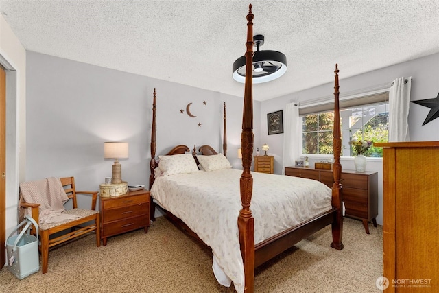 16 Harrison St, South Bend, WA 98586 - bedroom with a textured ceiling and light carpet