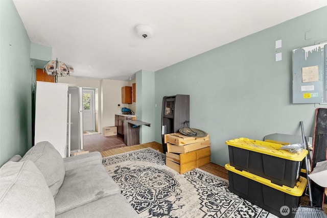 16 Harrison St, South Bend, WA 98586 - living area featuring wood finished floors