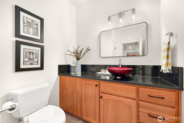 3679 Silver Oak Ct, Bellingham, WA 98226 - half bathroom featuring toilet and vanity