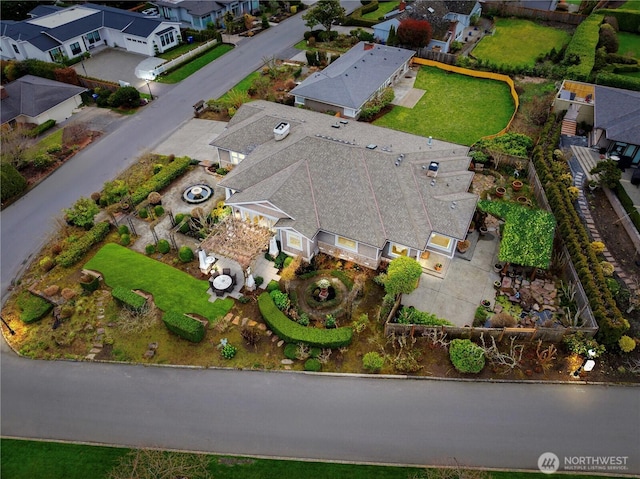 9676 Evergreen Dr, Bellevue, WA 98004 - aerial view of property's location featuring nearby suburban area