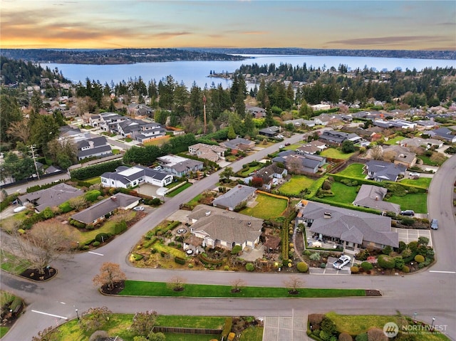9676 Evergreen Dr, Bellevue, WA 98004 - aerial view of property and surrounding area featuring nearby suburban area and a nearby body of water