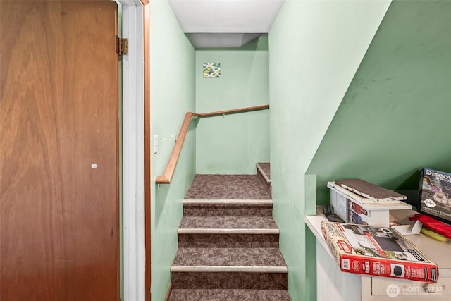 view of stairs