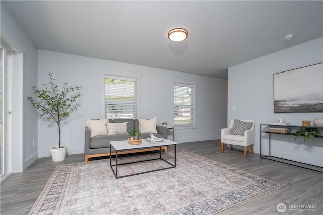 206 Oak St, Winlock, WA 98596 - living area with wood finished floors and baseboards