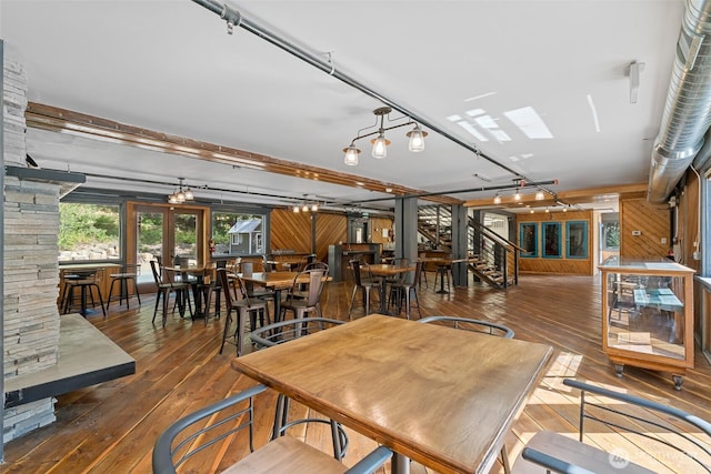 27510 Hwy 97, Cle Elum, WA 98922 - dining room featuring hardwood / wood-style floors and french doors