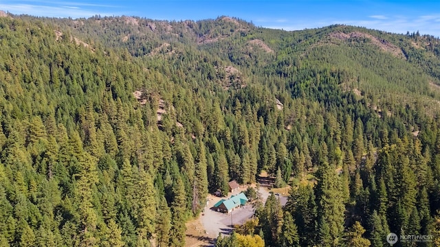 27510 Hwy 97, Cle Elum, WA 98922 - aerial view with a wooded view and a mountain view