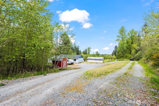 view of street with driveway