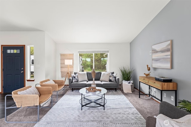 living room with baseboards