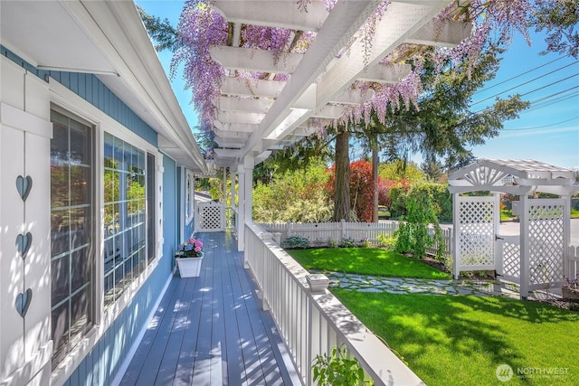 view of deck