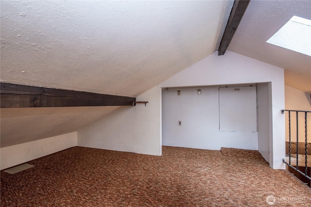 2916 SW 329th St, Federal Way, WA 98023 - bonus room featuring carpet flooring, a textured ceiling, and a skylight