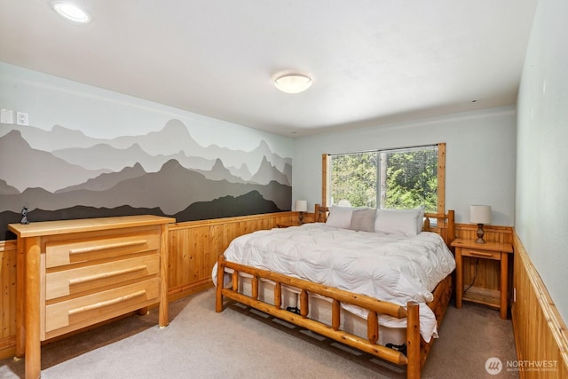251 Kachess River Rd, Easton, WA 98925 - bedroom with light carpet and wainscoting