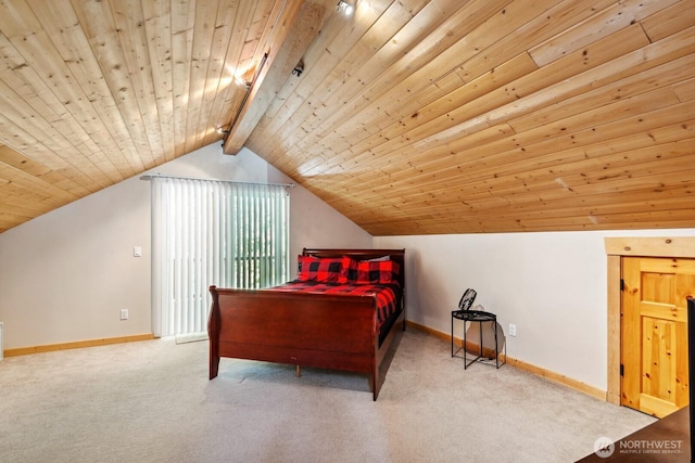 251 Kachess River Rd, Easton, WA 98925 - carpeted bedroom with baseboards and wood ceiling