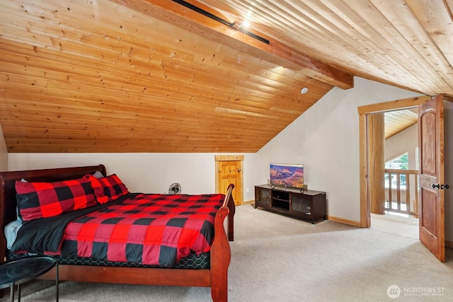 251 Kachess River Rd, Easton, WA 98925 - bedroom with wooden ceiling, carpet floors, and baseboards
